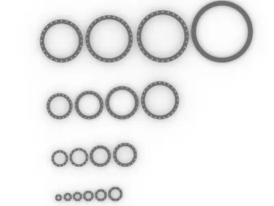 Flanges DIN 2576 PN10 3D model