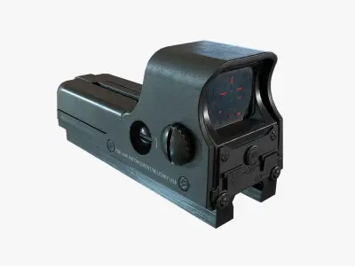 Holographic Weapon Sight EOTECH Low-poly 3D model