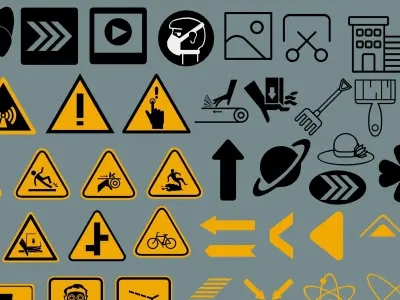 Polygon Decals 201 pieces - Collection 2 Low-poly 3D model