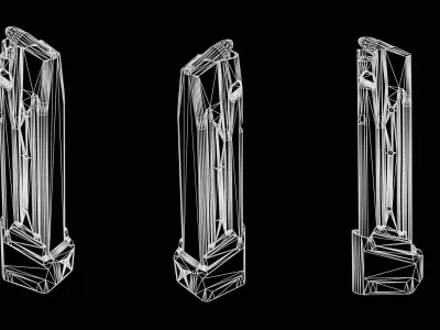 Magazin SIG Sauer 9mm Low-poly 3D model