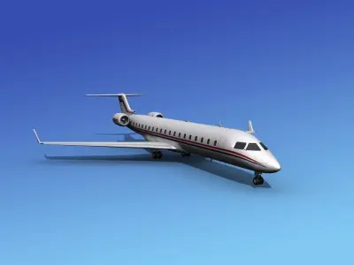 Bombardier CRJ700 Corporate 1 3D model