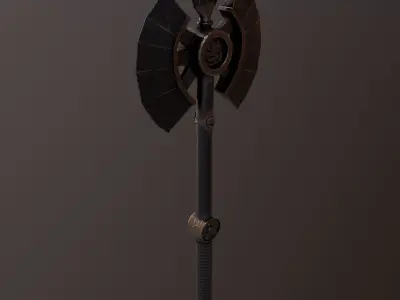 Stylize-Axe 3 sword Low-poly 3D model