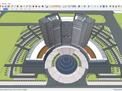 Sketchup Hotel H2 3D model