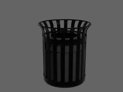Trash Can Free low-poly 3D model purchase