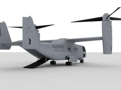 Marine MV-22 mcas Miramar 3D model