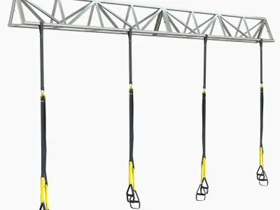 TRX Gym sport system fitness 3D model