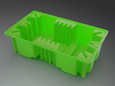 PLASTIC TRAY - BUND PALLET FOR 2 X 1000LTR  3D model