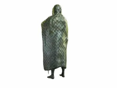 Medieval Statue Low-poly 3D model