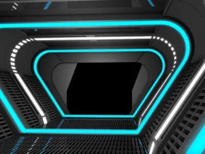 Sci Fi Corridor  3D model buy