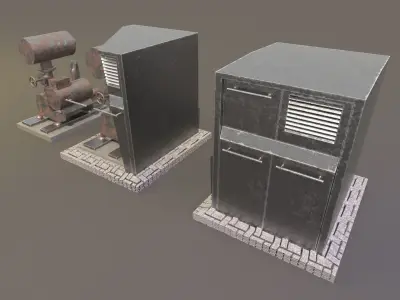  Industrial compressor 3D model