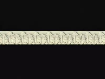 carved baguette  3D model 3