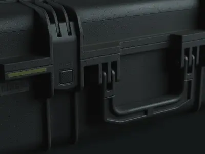 weapon case large plastic pelican Low-poly 3D model