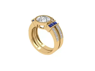 Wedding Ring  3D print model 375