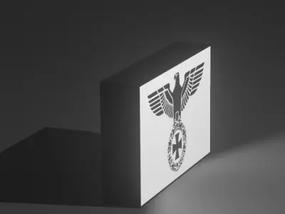 German Imperial Eagle Lightbox 3D print model