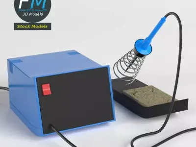 Soldering station 3D model