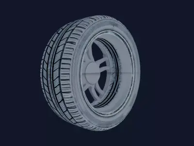 Vehicle Tyre 3D model purchase