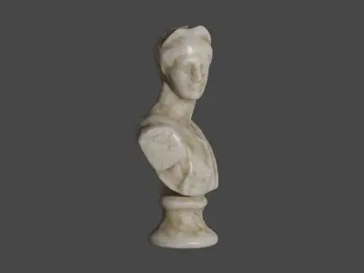 Bust Statuette 3D model Low-poly 3D model