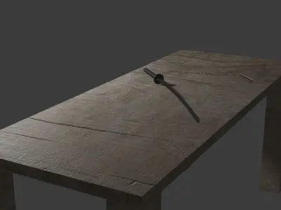 Katana Free low-poly 3D model purchase