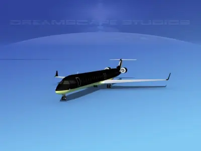 Bombardier CRJ1000 Corporate 2 3D model