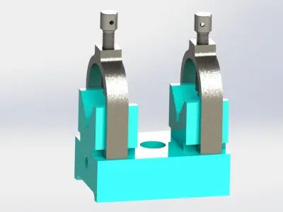 Double V-Block Clamp 3D model
