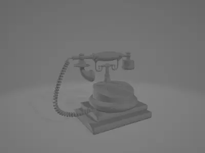 Retro Phone 3D model