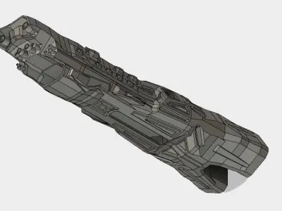 assault cruiser carrier 3D print model