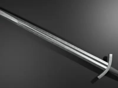 Romanian Medieval sword Low-poly 3D model