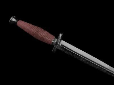 Knife Free 3D model 7