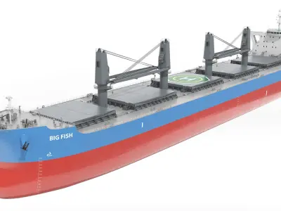Bulk Ship 3D model purchase