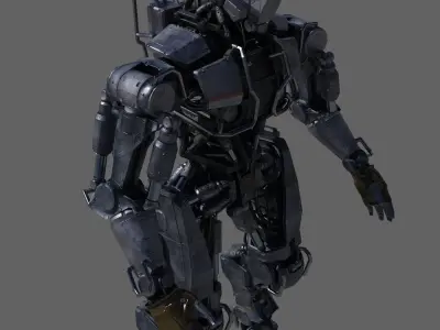 R-Soldier mid poly Low-poly 3D model