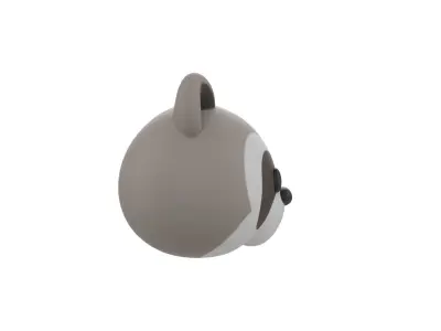 Prop150 Raccoon Head 3D model