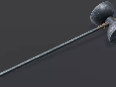 Hammer 06 Low-poly 3D model