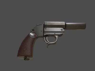 WWII Grenade Launcher Low-poly 3D model