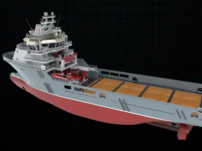 AHTS Ship 3D model