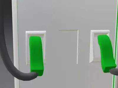 Low Poly Vehicle Charging Port 3D model