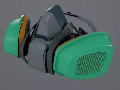 Mask Reusable Respirator 3M Respirator 3D model