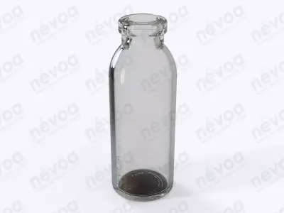 Glass vial - GME 402 - Vial - insulin - 5 ml 3D model