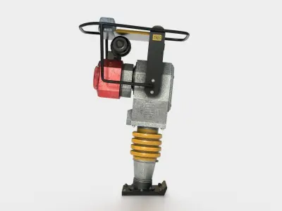 TAMPING RAMMER Low-poly 3D model