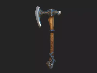 axe 3D Model 002 Low-poly 3D model