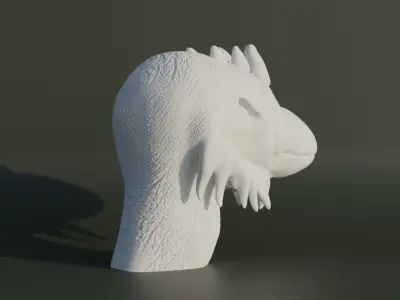 Angry Bird Bust - Chicken Bust - Peacock Figure - Cockerel Free 3D print model