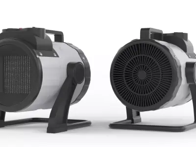 Portable Ceramic Electric Garage Heater 3D model