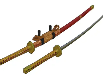 katana1 mikazukimunechika Low-poly 3D model
