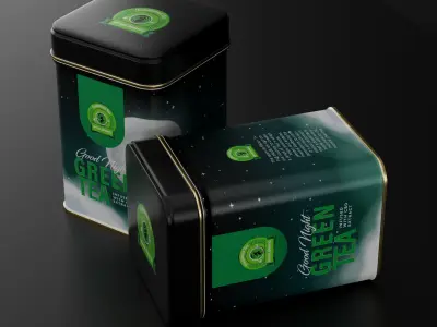Tea Canister Packaging 3D model