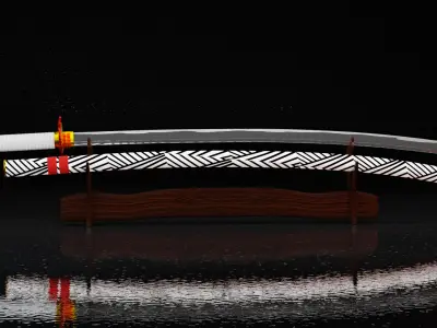 Katana 3D model 5