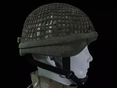 British Armed Forces - MK7 Combat Helmet Low-poly 3D model