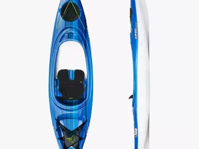 Pelican Argo 100X  Premium Sit in Recreational Kayak Low-poly 3D model