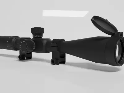 Monstrum G3 6-24x50 FFP Rifle Scope Low-poly 3D model