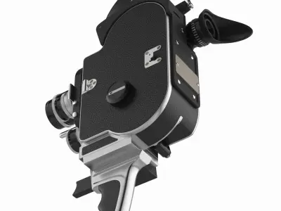 Paillard Bolex H16 Triple Lens Camera 3D model