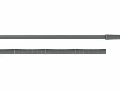 Japanese weapon set Low-poly 3D model