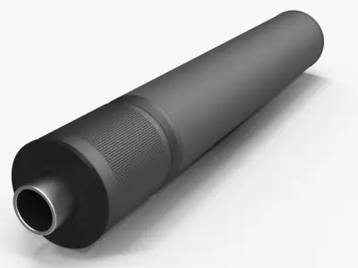 Silencer Low-poly 3D model purchase